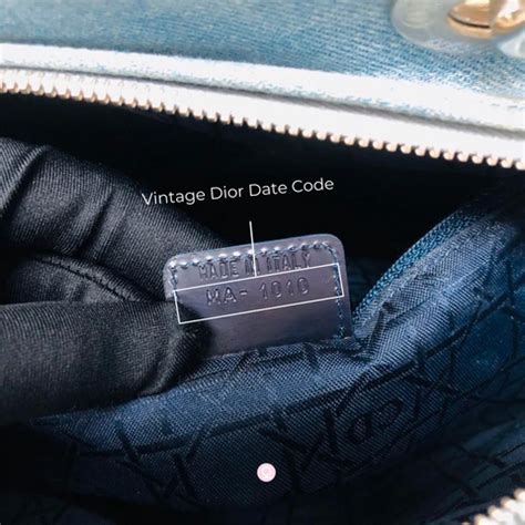 dior bag date codes